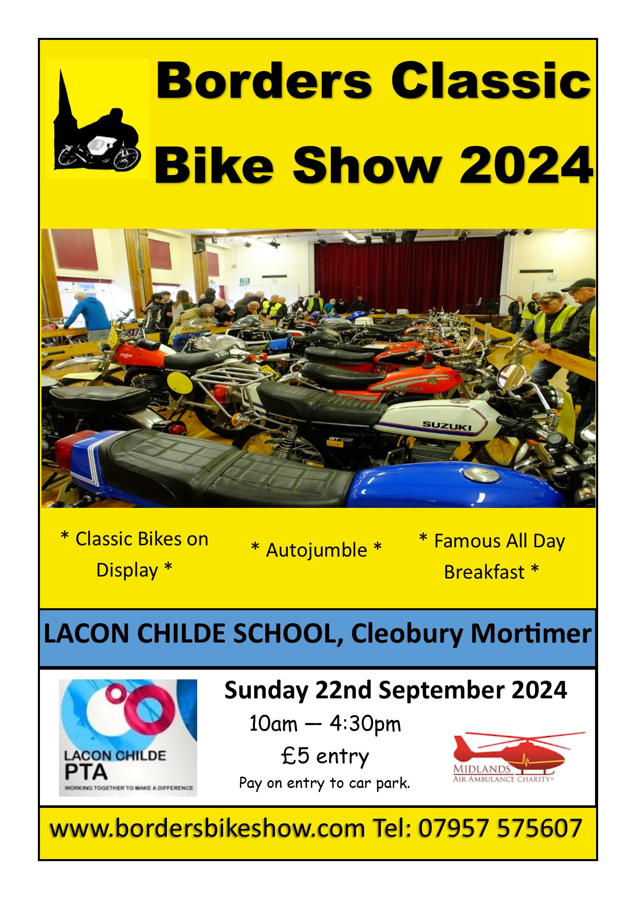 Thank you for all of your support. We raised £3800 for the school and air ambulance!! Save the date - 22/09/24 - for next years show.